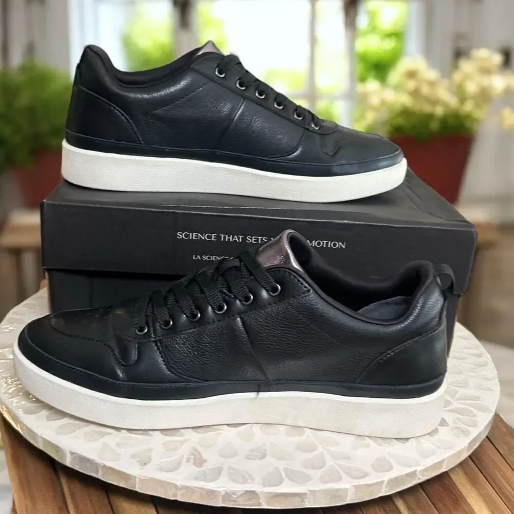 Vionic Elise Orthotic Leather Sneakers Comfort Casual Shoes Women’s 10 Wide